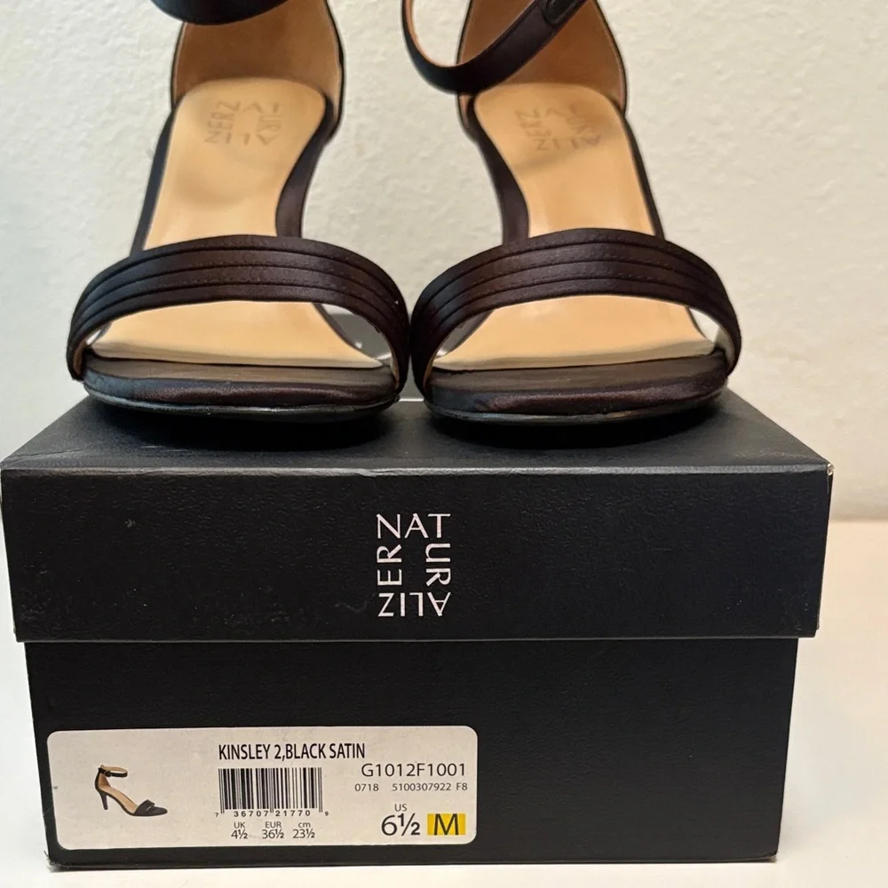 Naturalizer Black Ankle Strap Heels - Picture 8 of 8